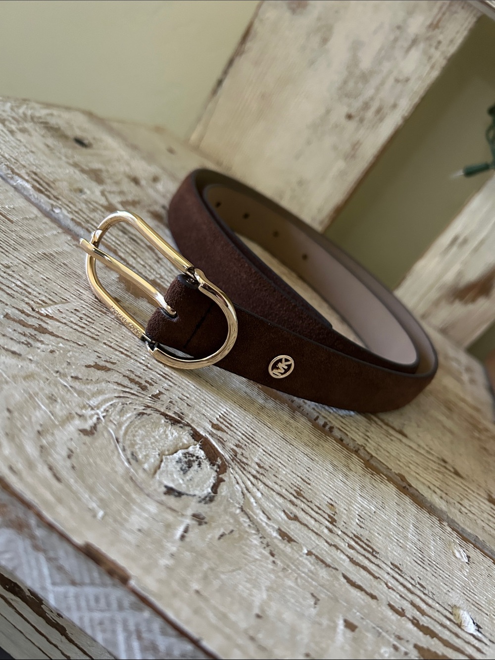 MK suede belt